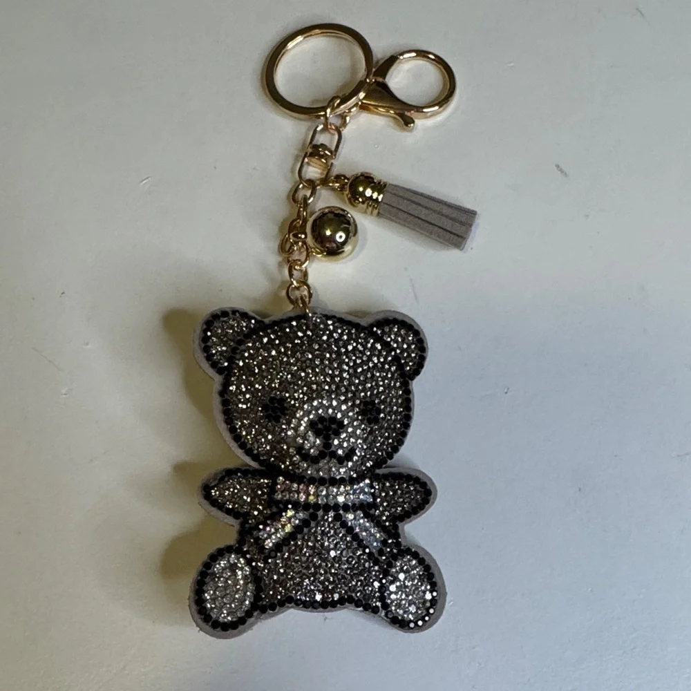 Sparkling Teddy Bear Keychain